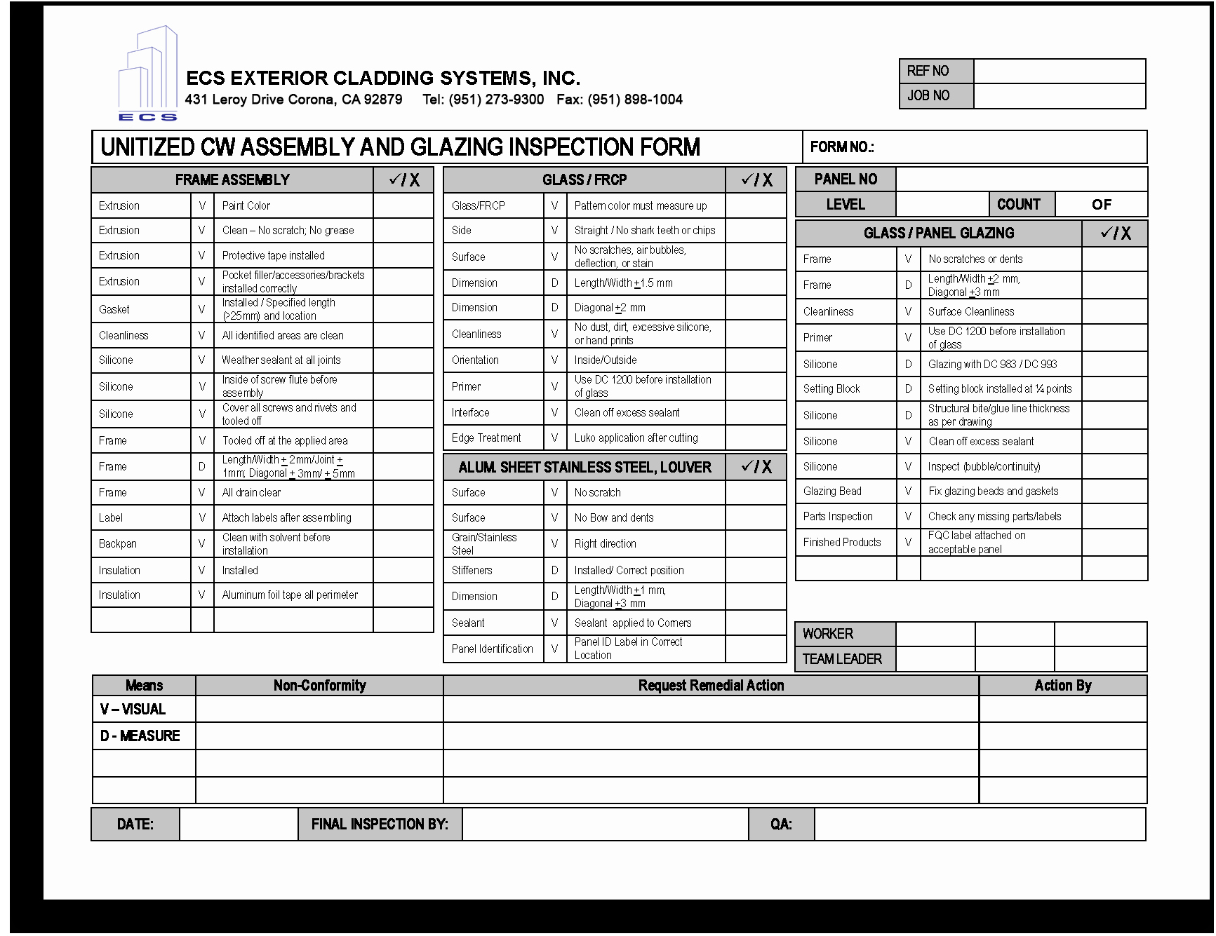 Quality Control form Template New 27 Of Manufacturing Quality Testing Template