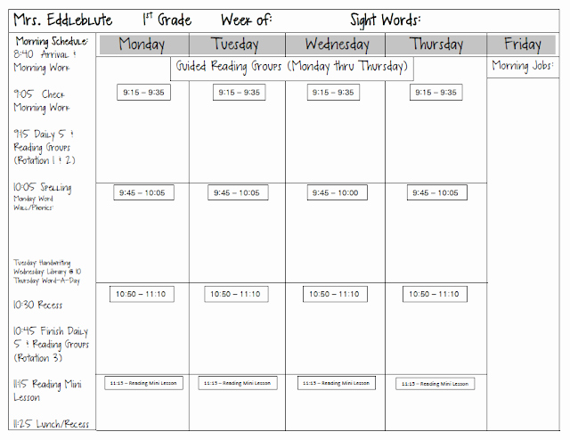 Readers Workshop Lesson Plan Template Luxury Spotted In First Grade Monday Made It Lesson Plan Template