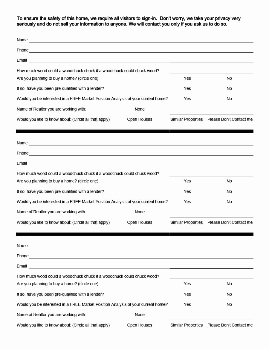 Real Estate Feedback form Template Fresh Broker Open House Feedback form Gg77 – Advancedmassagebysara