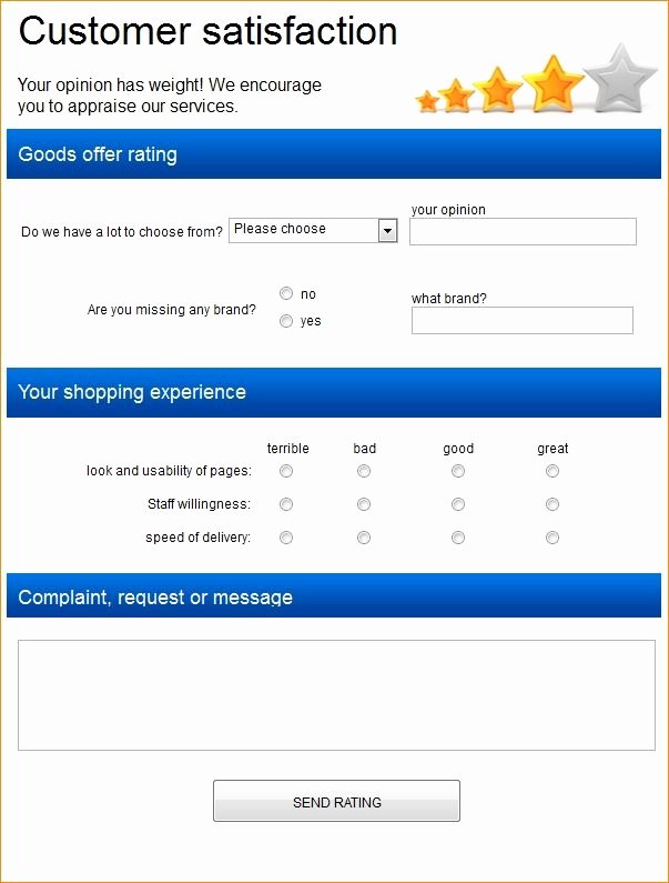 Real Estate Feedback form Template Inspirational Retail Store Feedback form Template