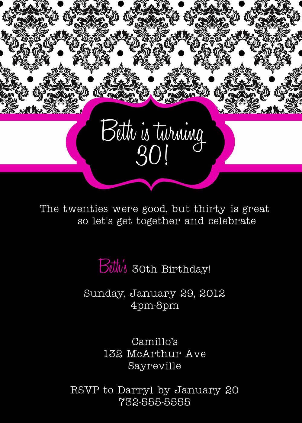 Reception Invitation Template Free Lovely Free Birthday Invite Wording – Free Printable Birthday