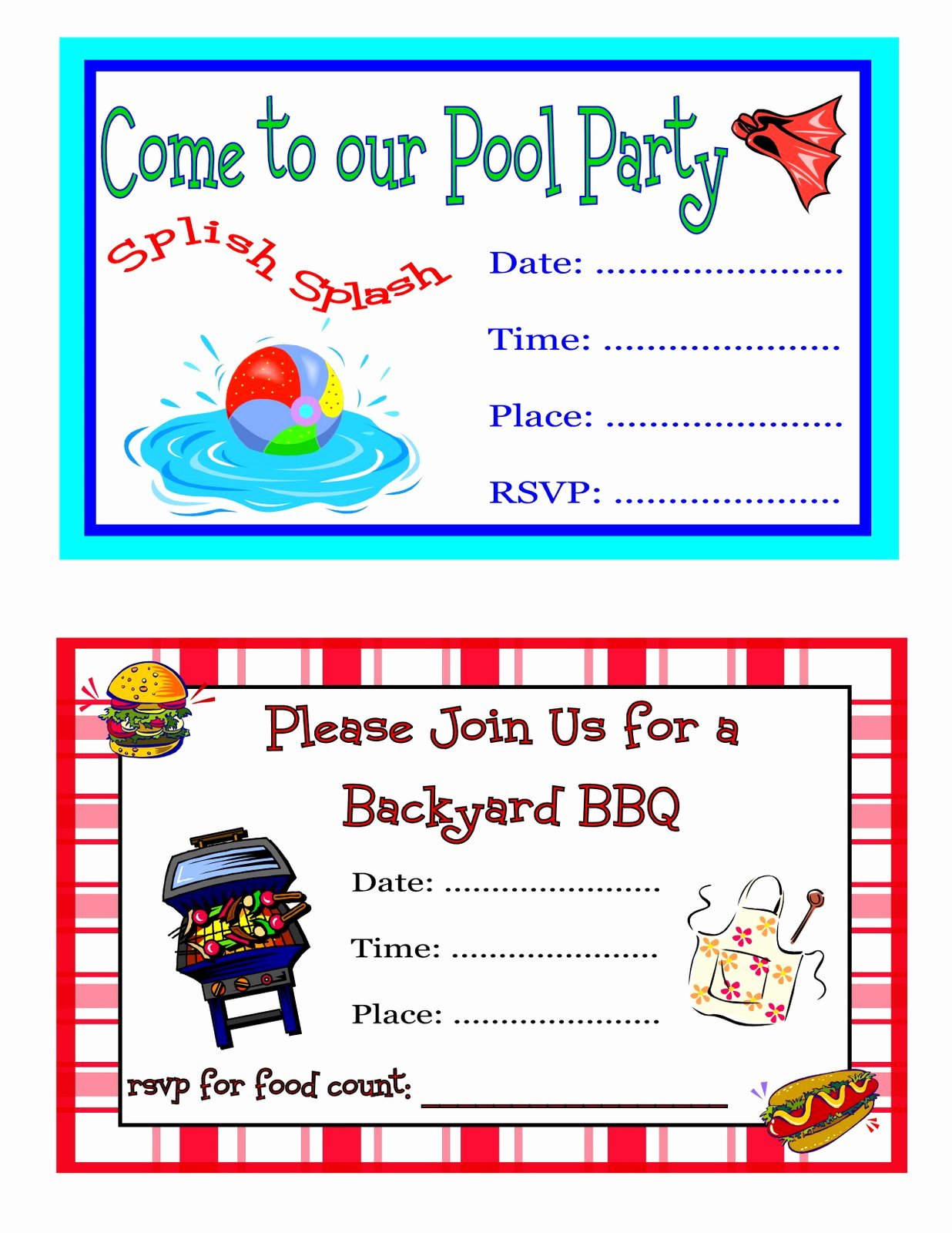 Reception Invitation Template Free Lovely Free Printable Party Invitations