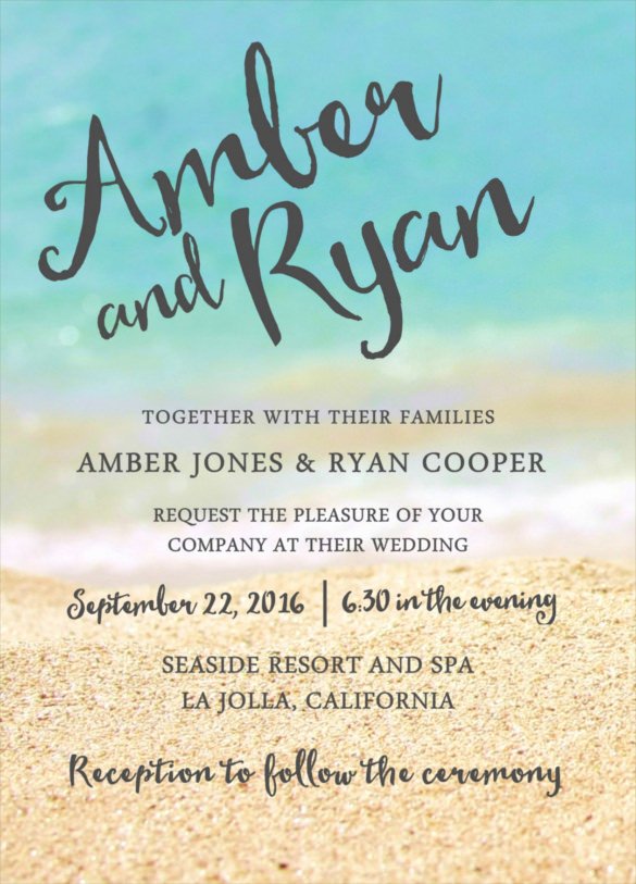 sample wedding reception invitation