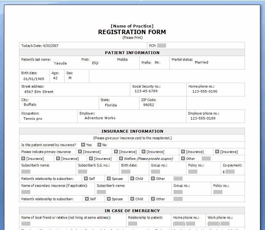 Registration form Template Free Download Elegant Printable Registration form Templates Word Excel Samples