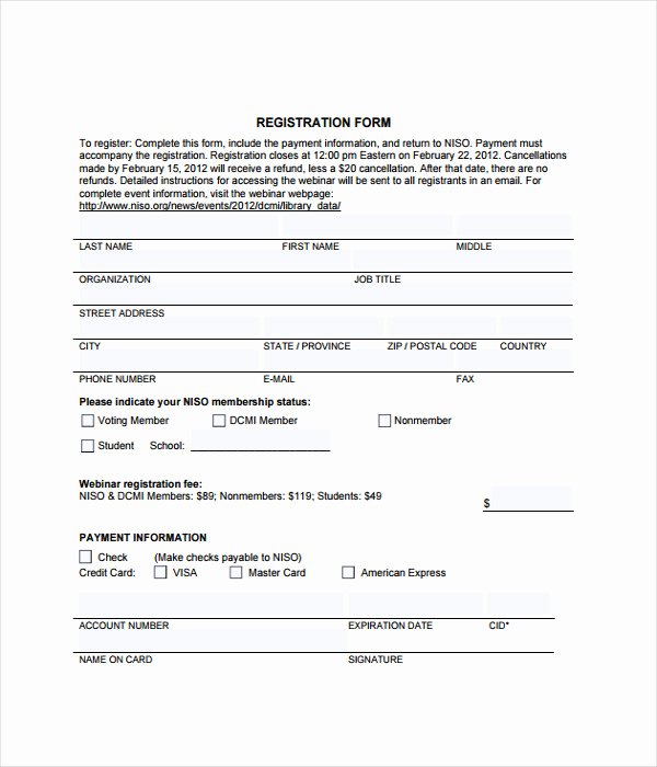 Registration form Template Free Download Lovely form Templates 12 Free Word &amp; Pdf Documents Download