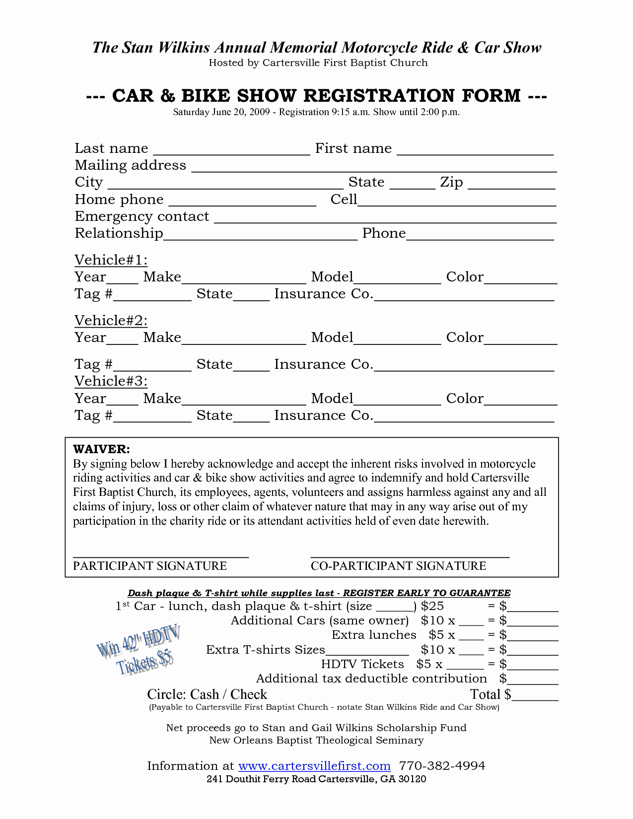 Registration form Template Microsoft Word Fresh Car Show Registration form Templates Word Excel Samples