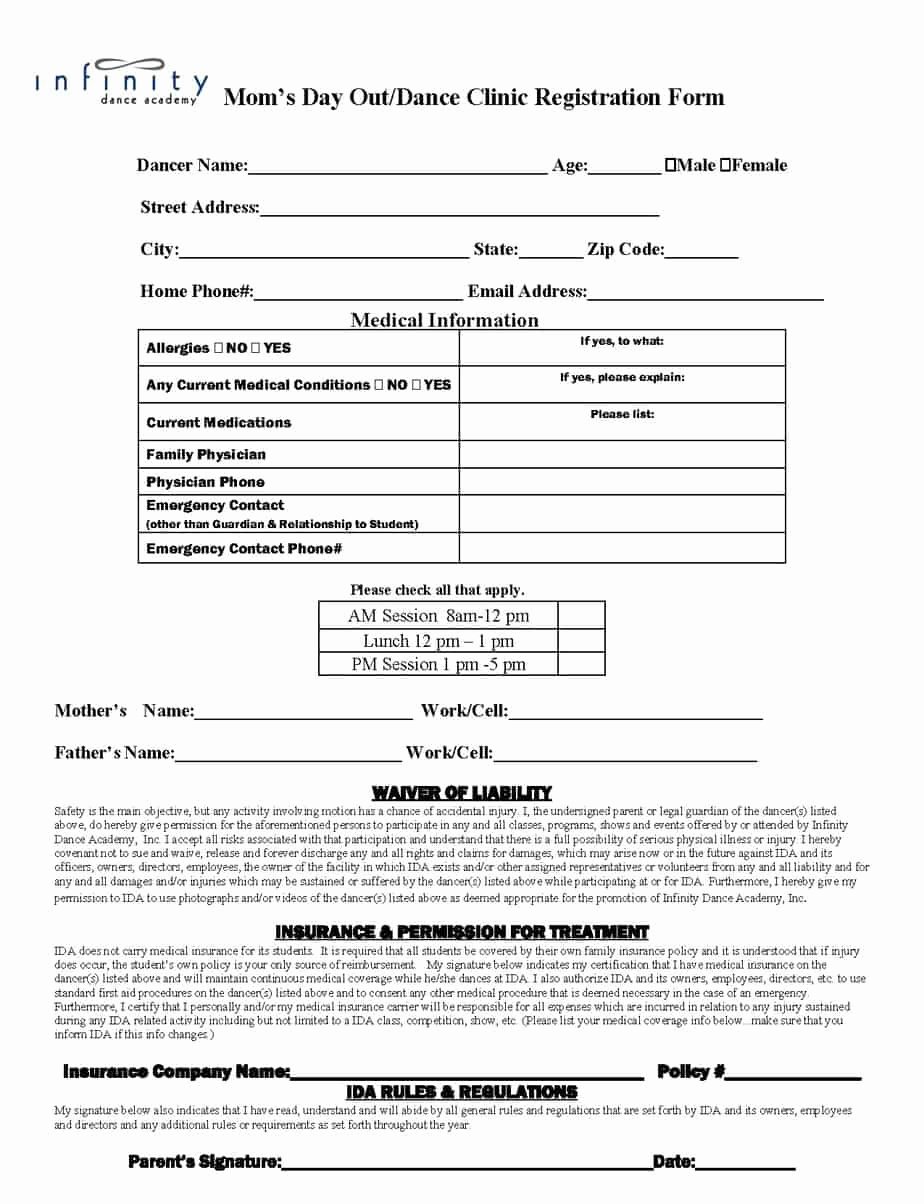 Registration form Template Microsoft Word Luxury Academy Registration form Templates Find Word Templates