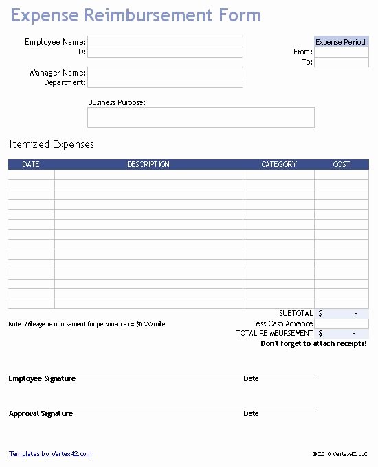 Reimbursement form Template Word Beautiful Download A Free Business Expense Reimbursement form for