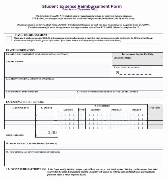 Reimbursement form Template Word Beautiful Expense Reimbursement forms Find Word Templates