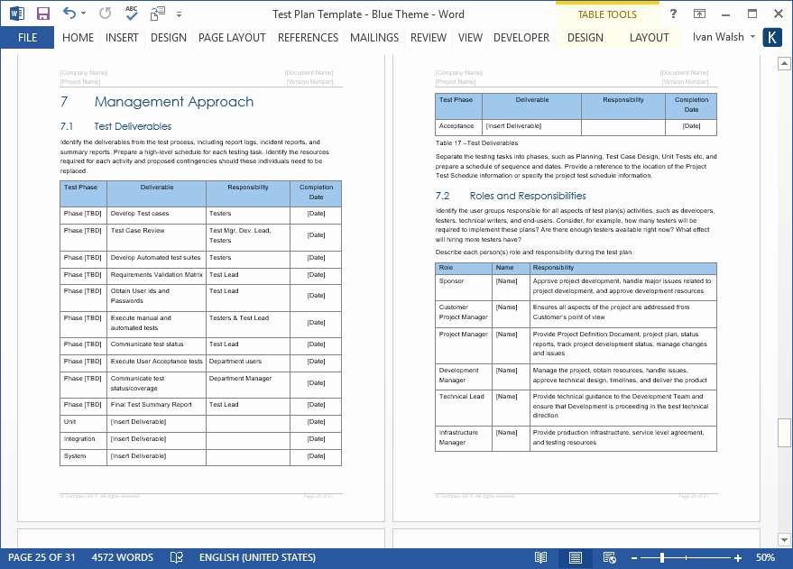 Release Plan Template Excel Awesome Test Plan Templates Ms Word Excel – Templates forms