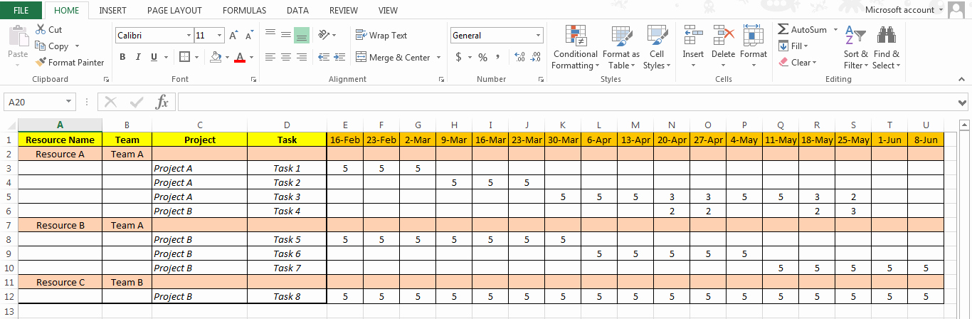 resource plan