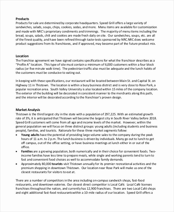 Restaurant Business Plan Template Word Beautiful Restaurant Business Plan 22 Pdf Word Google Docs