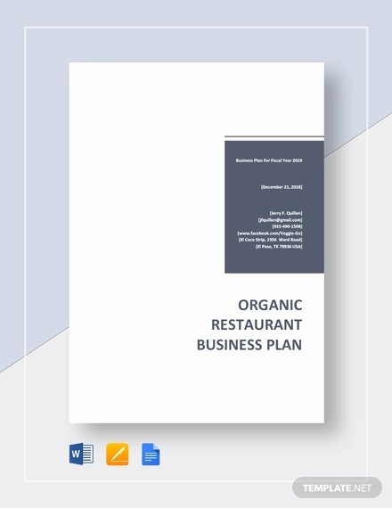 Restaurant Business Plan Template Word Best Of Restaurant Business Plan Template 22 Word Pdf Google