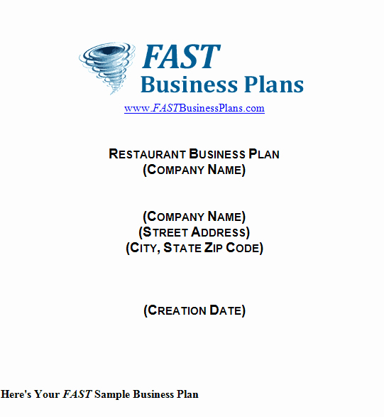 Restaurant Business Plan Template Word Elegant 32 Free Restaurant Business Plan Templates In Word Excel Pdf