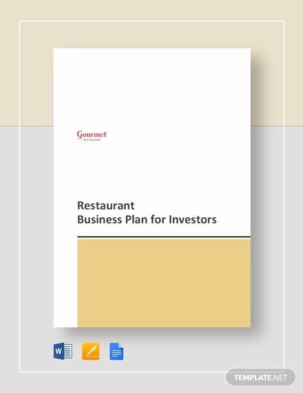 Restaurant Business Plan Template Word Unique Restaurant Business Plan 22 Pdf Word Google Docs