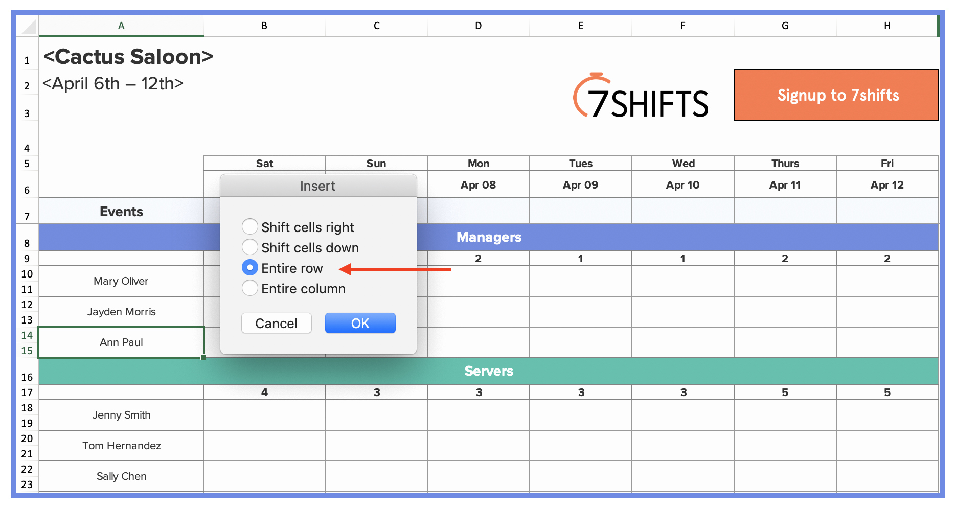 Restaurant Employee Schedule Template New How to Make A Restaurant Work Schedule with Free Excel