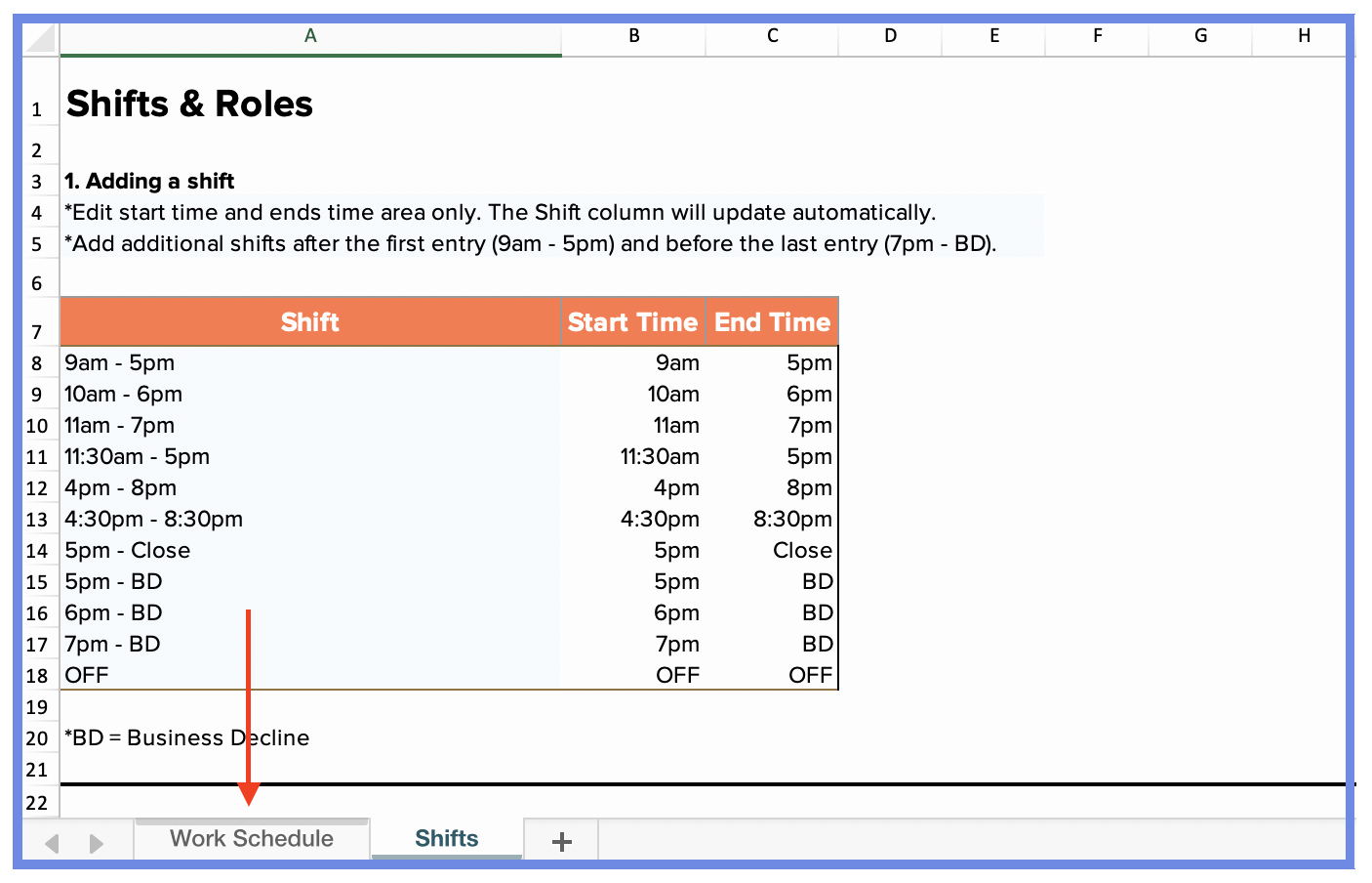 Restaurant Work Schedule Template Beautiful How to Make A Restaurant Work Schedule with Free Excel