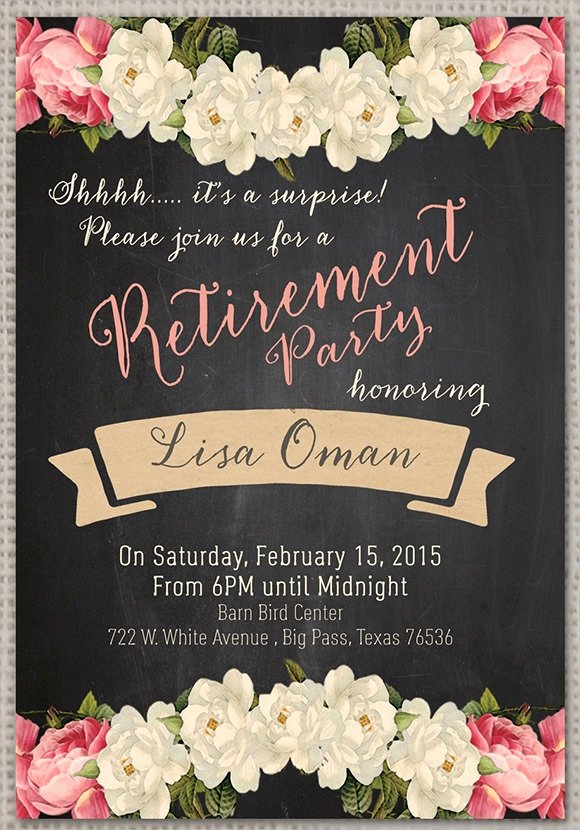 Retirement Dinner Invitation Template Awesome Retirement Party Invitation 7 Premium Download