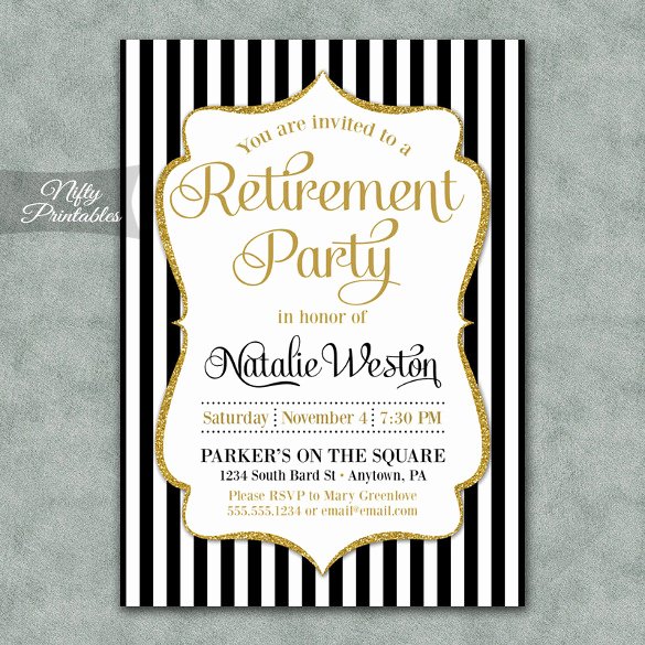 Retirement Dinner Invitation Template Beautiful Retirement Party Invitation Template – 36 Free Psd format