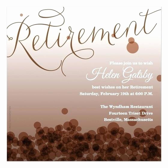 Retirement Dinner Invitation Template Lovely Retirement Party Invitation Template Free