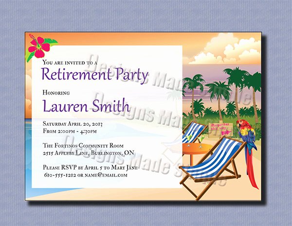 Retirement Dinner Invitation Template New 36 Retirement Party Invitation Templates Psd Ai Word