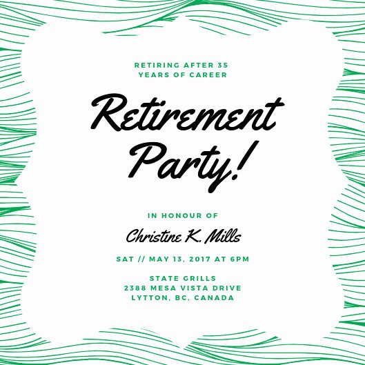 Retirement Dinner Invitation Template Unique Customize 2 892 Retirement Party Invitation Templates