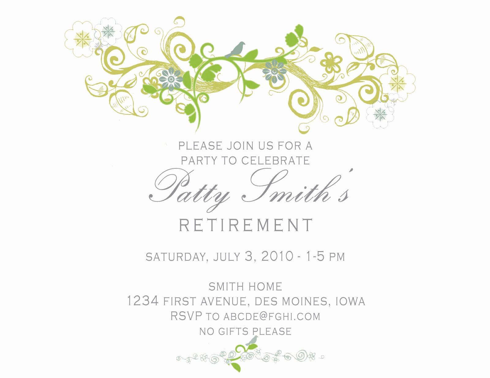 Retirement Luncheon Invitation Template Beautiful Idesign A Retirement Party Invitation