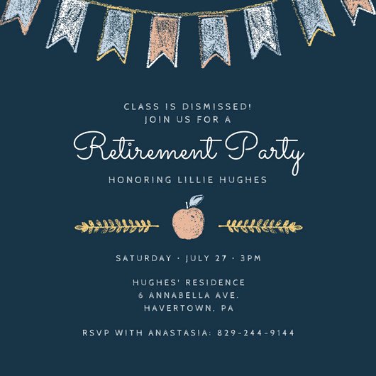 Retirement Luncheon Invitation Template Luxury Customize 2 876 Retirement Party Invitation Templates
