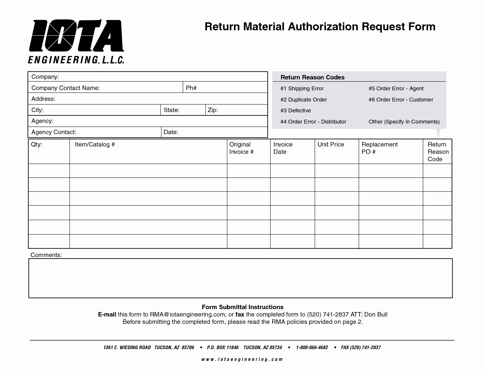 Return Authorization form Template Awesome Best S Of Material Request form Template Material