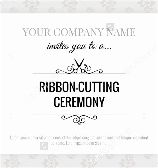 Ribbon Cutting Ceremony Invitation Template Inspirational 10 Opening Invitation Templates Psd Ai