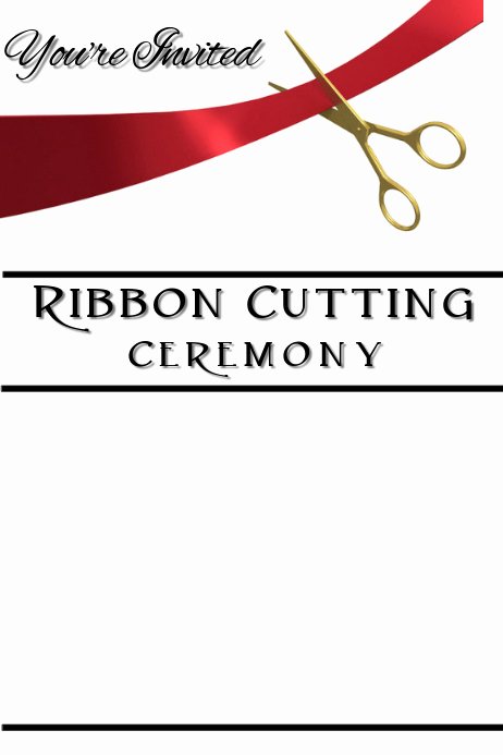 Ribbon Cutting Ceremony Invitation Template Luxury Ribbon Cutting Ceremony Template