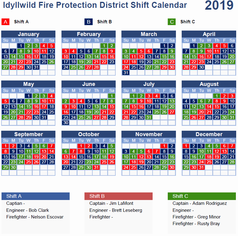 Rotating Overtime Schedule Template Elegant Duty Shift Calendar