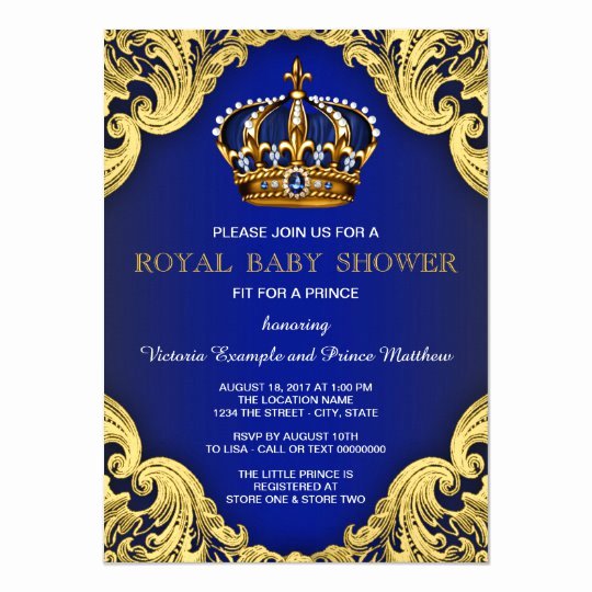 Royal Baby Shower Invitation Template Beautiful Fancy Prince Baby Shower Invitations