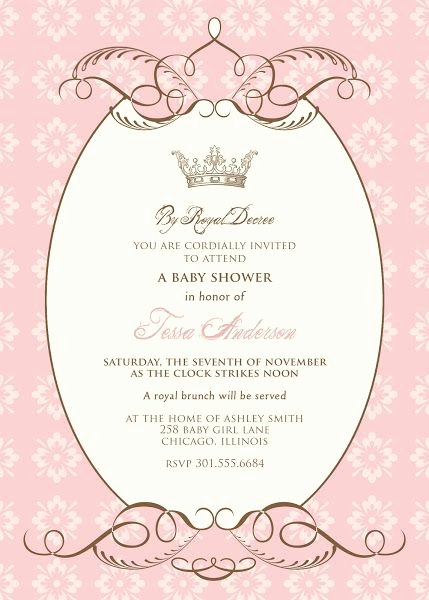 Royal Baby Shower Invitation Template Luxury Free Baby Shower Templates
