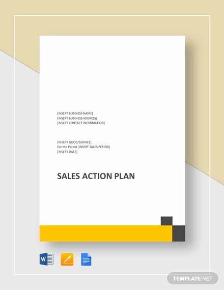 Sales Action Plan Template Best Of 7 Sample Sales Action Plans Free Sample Example