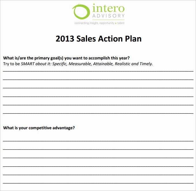 Sales Action Plan Template Elegant Sales Action Plan Template – 11 Free Word Excel Pdf