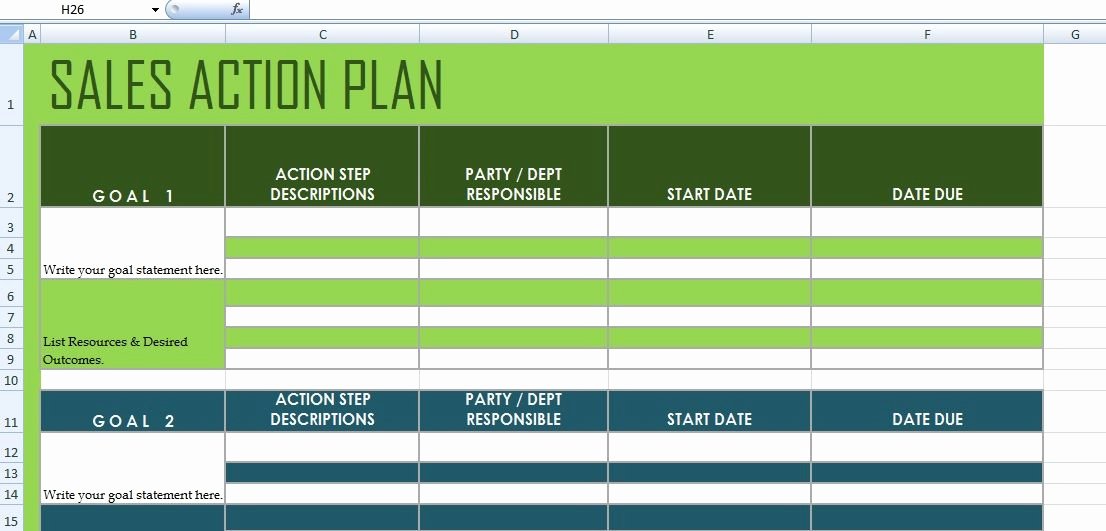 Sales Action Plan Template Excel Elegant Get Sales Action Plan Template Xls