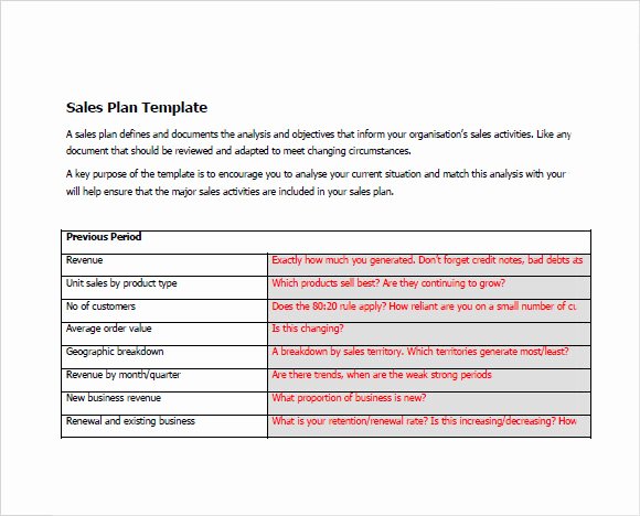 Sales Action Plan Template Lovely Free 20 Sales Plan Samples In Google Docs