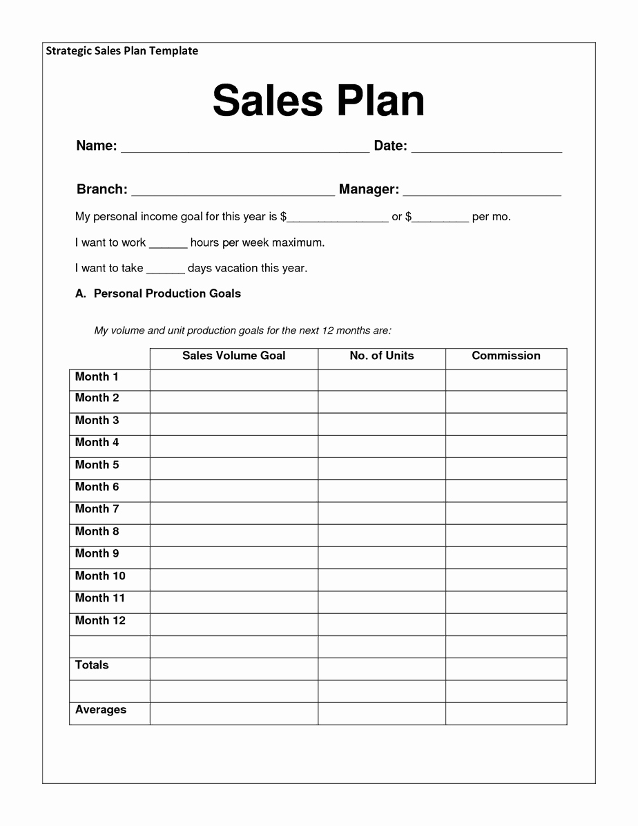 Sales Action Plan Template Luxury Sales Plan Templates Word Excel Samples