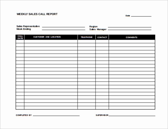 Sales Call Planner Template Best Of Free 16 Sales Report Templates In Google Docs