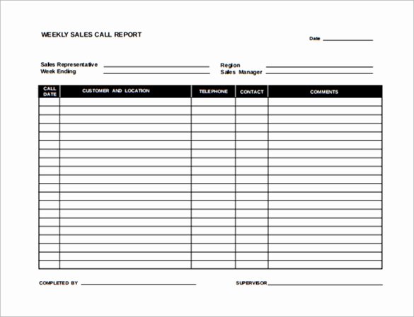 Sales Call Planner Template Best Of Free 16 Sales Report Templates In Google Docs
