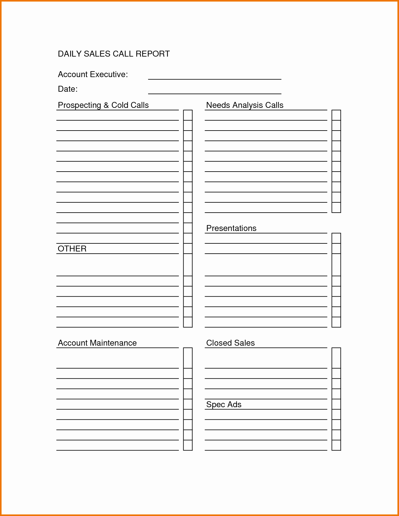 Sales Call Planner Template Best Of Sales Call Sheet Template Sales Call Report Sheet