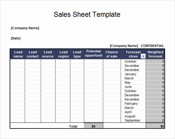 Sales Lead form Template Elegant Free 7 Sales Sheet Samples In Google Docs