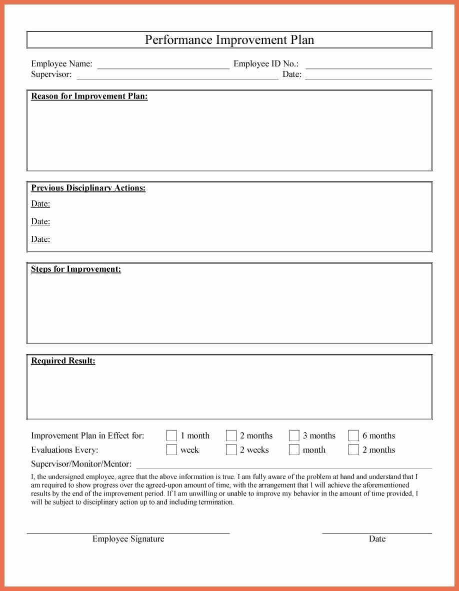 Sales Performance Improvement Plan Template Elegant Performance Improvement Plan Template 40 Performance