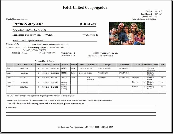 Sample Church Membership form Template Beautiful Church Membership Application form Template