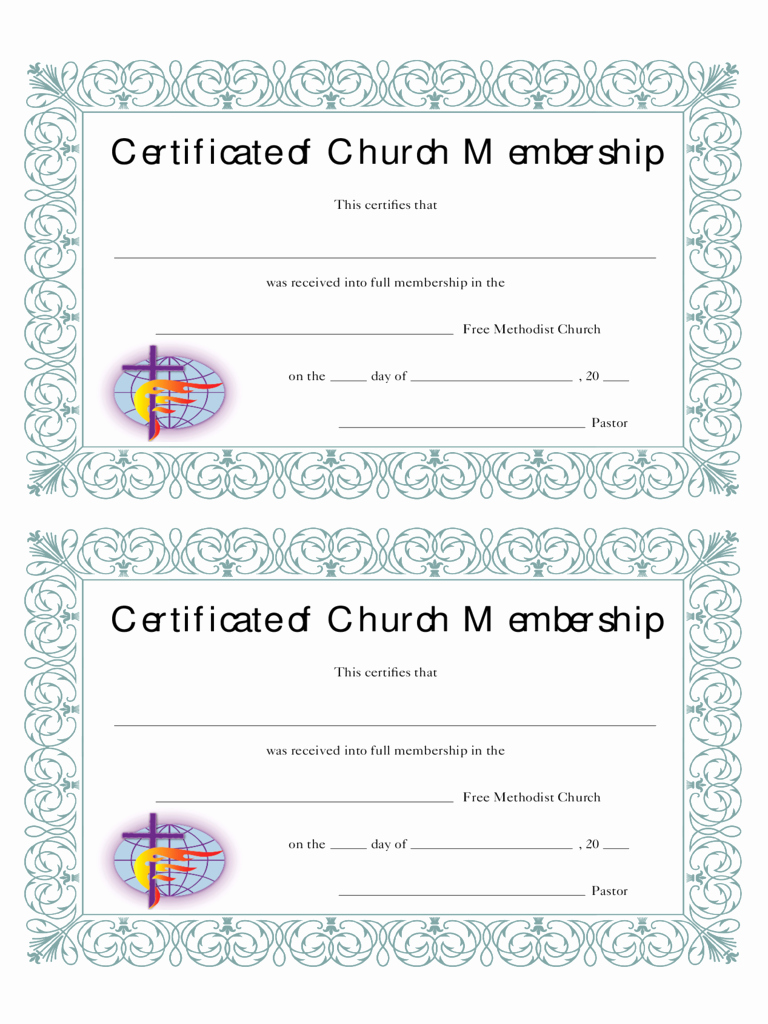 Sample Church Membership form Template Fresh Membership Certificate 6 Free Templates In Pdf Word