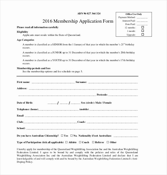 Sample Church Membership form Template Luxury 29 Of Sample Church Membership form Template