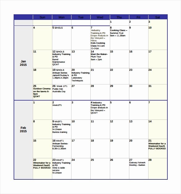 Sample Daily Schedule Template Elegant Free 20 Sample Weekly Calendars In Google Docs