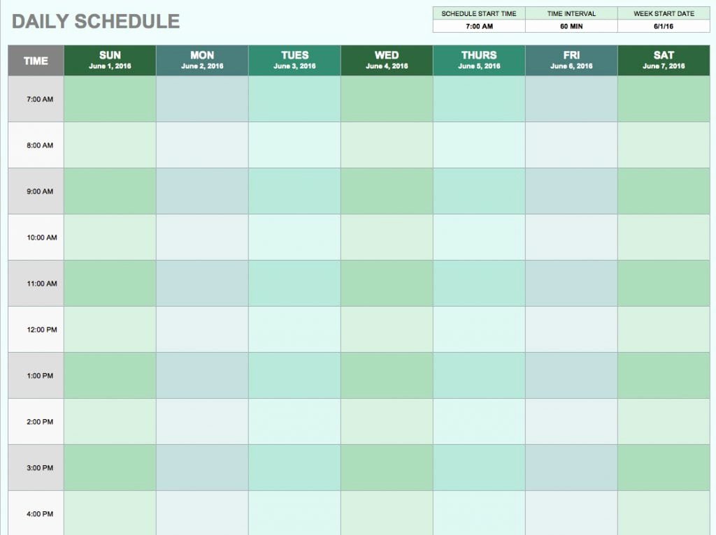 Sample Daily Schedule Template Luxury 5 Daily Schedule Templates formats Examples In Word Excel