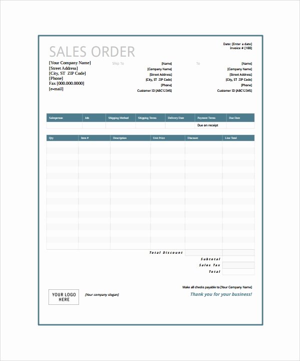 Sample order form Template Beautiful Free 20 order form Templates In Pdf Word